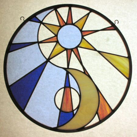 Sun Moon Transformation stained glass #2 ©