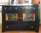Stained glass cabinet doors - geometric style