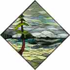 "Gillies Bay" Stained Glass and Copper Window